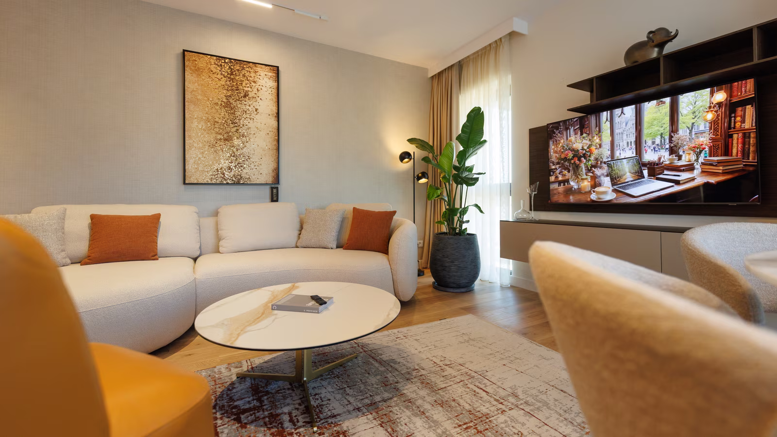 Cameo Residence — the living room of a finished flat
