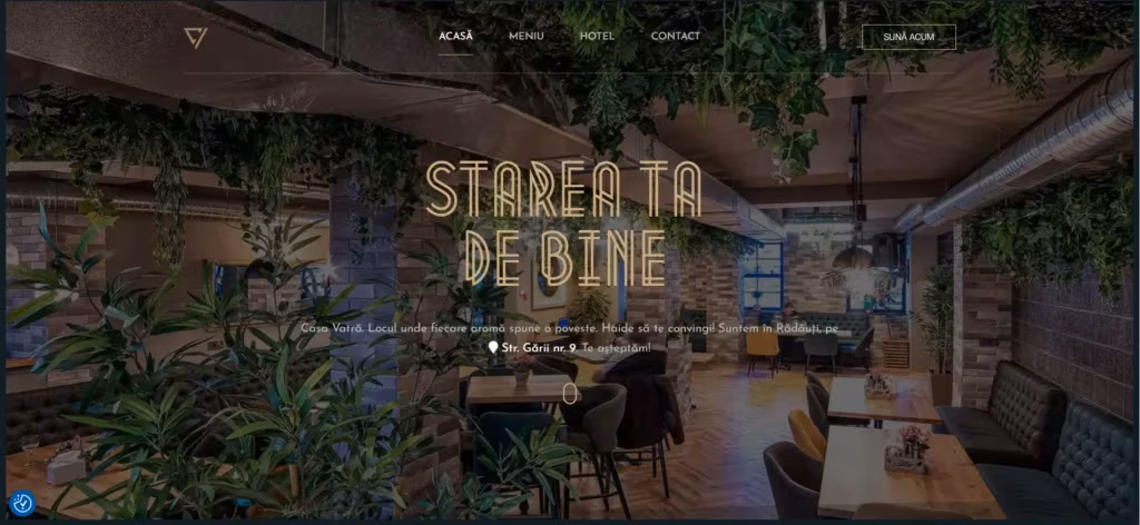 Site Casa Vatră, proiect de digitalizare Visience