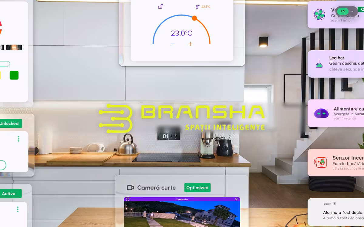 Site pentru firma de automatizări Bransha, realizat de Visience