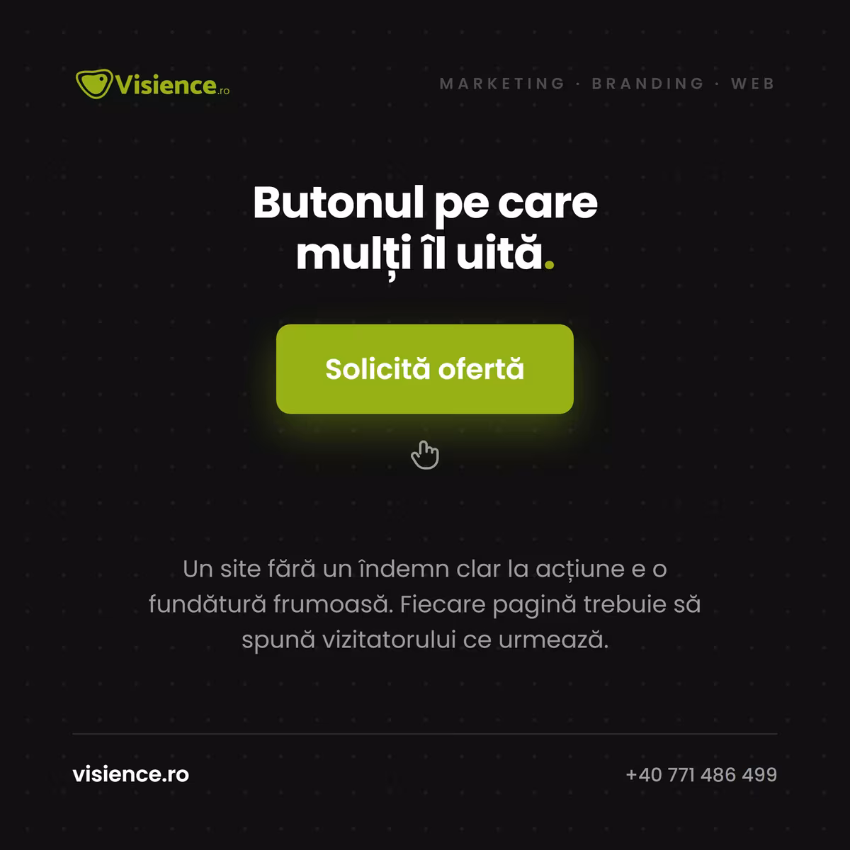 Butonul de acțiune (CTA) pe care mulți îl uită
