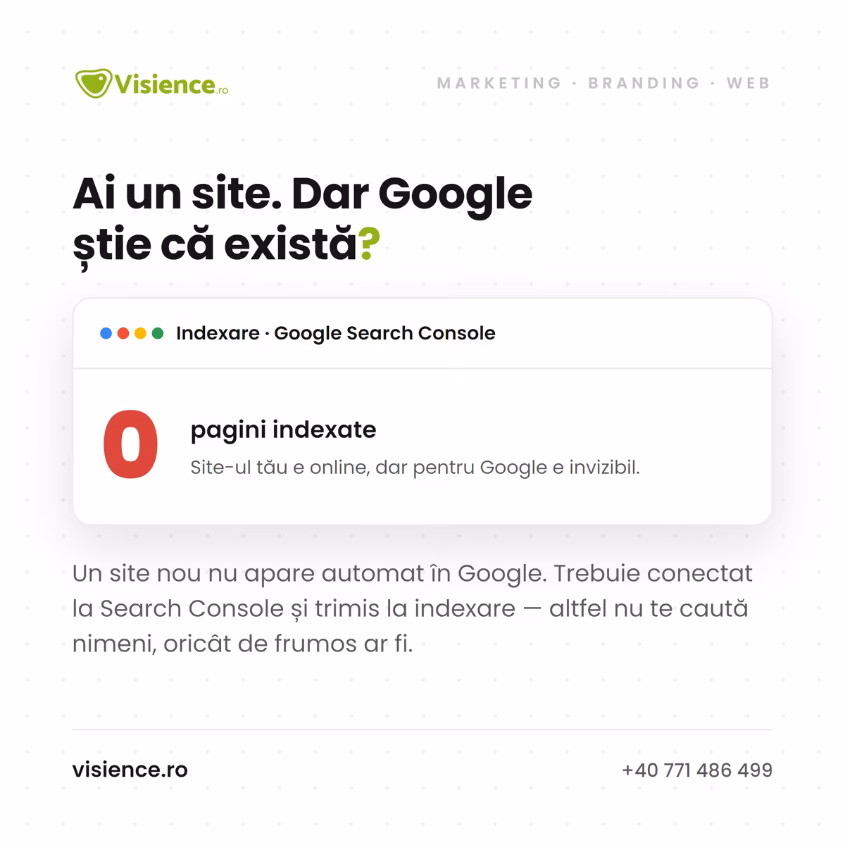 Verifică dacă site-ul tău e indexat în Google